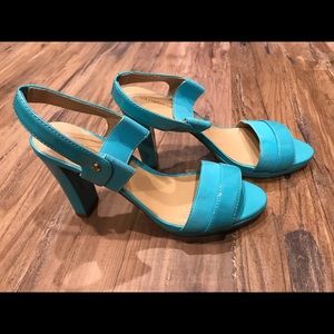 Turquoise heels.. Liz Claiborne